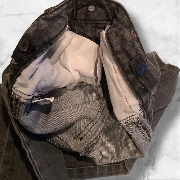 PellePelle Girls Size 6X Black Jeans With Belle Belle Design & Embroidered Cuffs - Picture 5 of 16